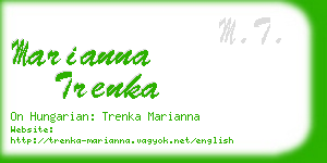 marianna trenka business card